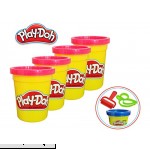 Play-Doh 4 Pack Red Accessories Included 17oz. Total Red B07GR15YPW